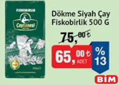FİSKOBİRLİK DÖKME SİYAH ÇAY 500 G fiyat ve kampanya bilgisi